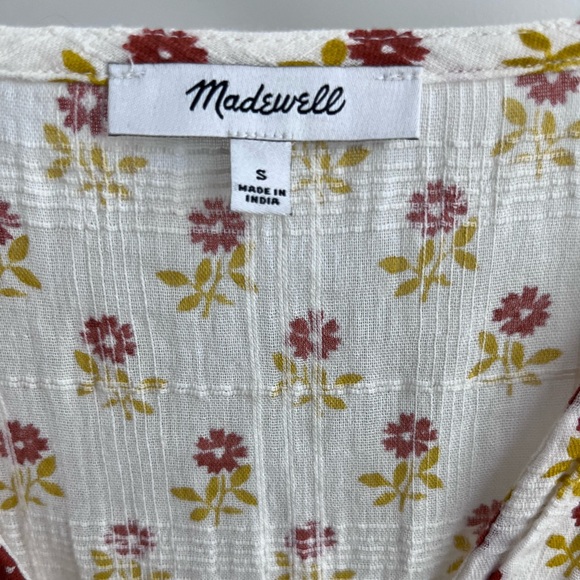 Madewell cotton floral top - size S - Picture 3 of 4